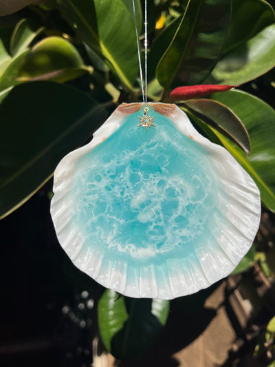 Seashell Ornaments - Light Blue