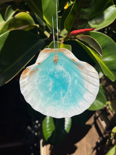 Seashell Ornaments - Light Blue